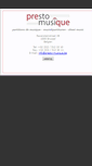 Mobile Screenshot of presto-musique.be