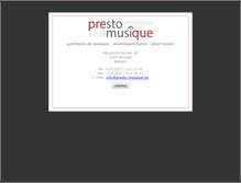Tablet Screenshot of presto-musique.be